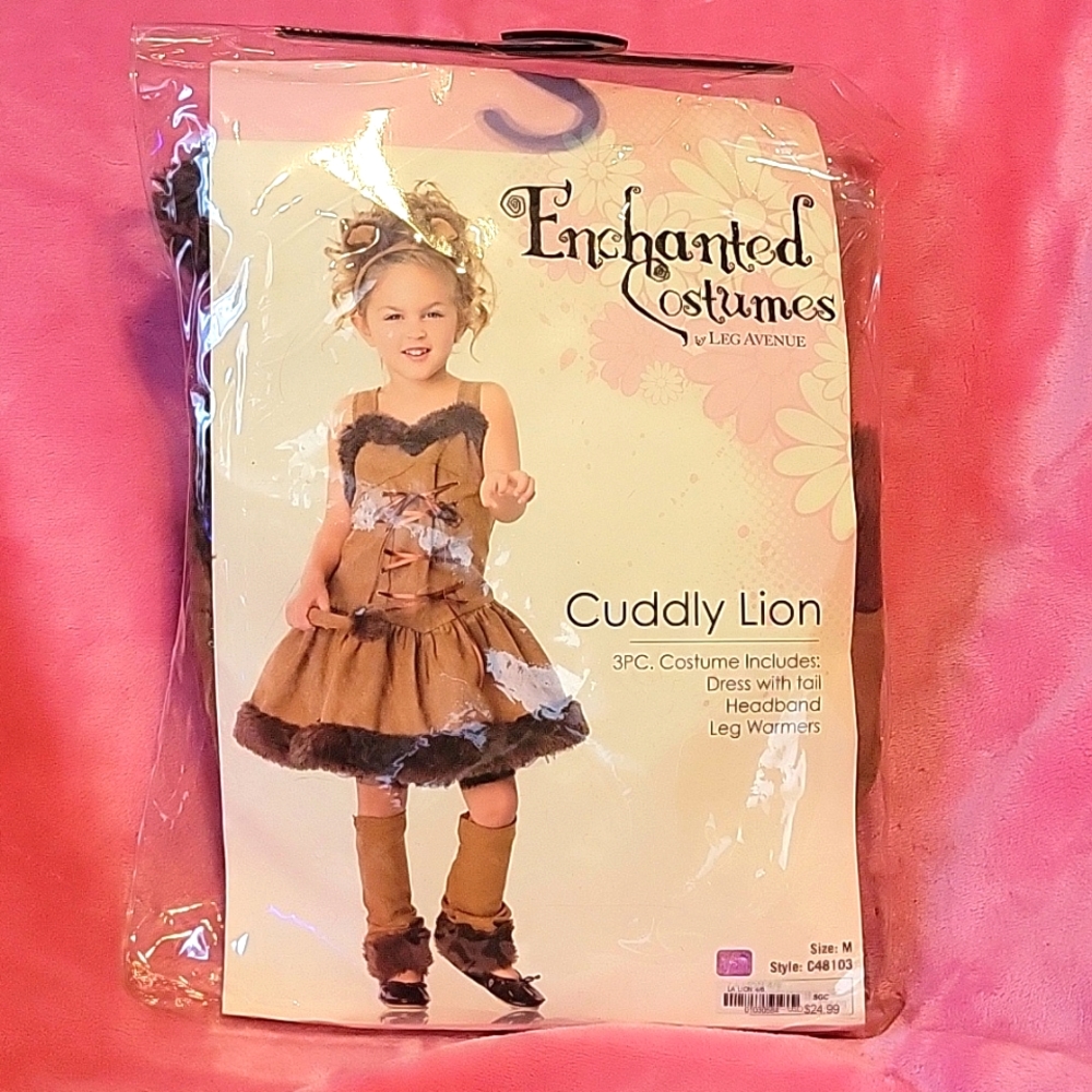 Girls (4/6) Cuddly Lion Costume